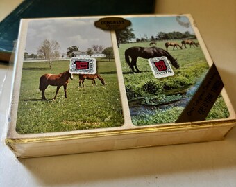 Baraja doble de cartas de los años 70, sin usar, en caja sellada, marca Congress.