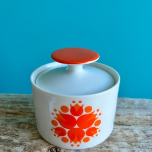 Thomas Rosenthal “Pinwheel” Sugar Bowl 1960s/ 1970s retro china, German ceramic
