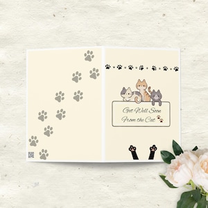 Carte de rétablissement du chat