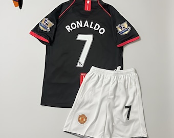 Camiseta infantil Cristiano Ronaldo 7 - Manchester United 2007 (camiseta y pantalón corto)