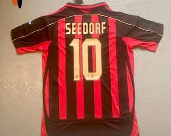 Camiseta vintage de Seedorf - Camiseta de regalo para aficionados al fútbol de 2006 - Camiseta icónica del Milán