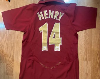 アーセナル 2005 ホーム ジャージ アンリ #14 - Etsy 日本