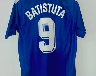 Camiseta vintage de Batistuta 9 - Regalo para aficionados al fútbol 1998/1999 - Camiseta icónica de la Fiorentina