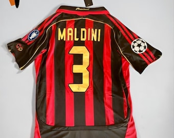 AC ミラン 2006/2007 パオロ マルディーニ #3 ホーム ジャージ - Etsy 日本