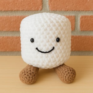 Marshmallow Plush Crochet Pattern | Amigurumi PDF | Cute Kawaii Toy Tutorial | Beginner | Simply Gloria | Jellycat Inspired Marshmallows