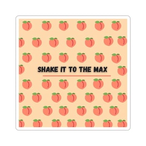 Adesivi a taglio vivo &quot;Peachy Vibes&quot; / Adesivi decorativi divertenti per laptop, scrapbooking e regali, Shake It to the Max