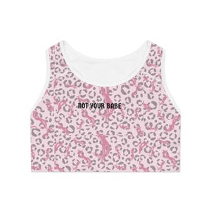 Trendy Sports Bra, Gym Wear, Workout Top, Fitness Apparel, Activewear, Cute Exercise Bra, Athleisure
