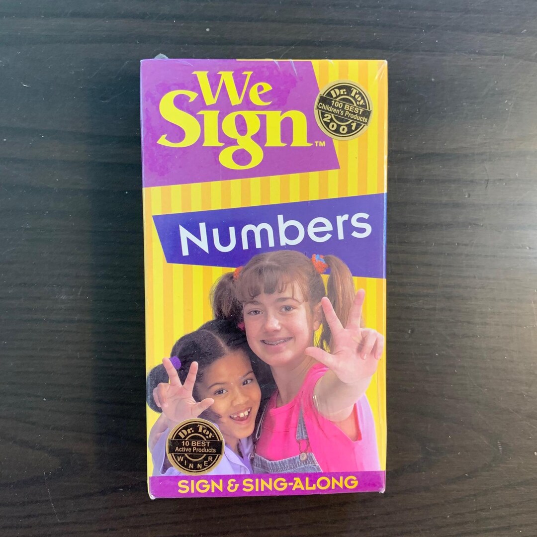 We Sign Numbers VHS ASL Sign Language Sing-along Kids Educational Video ...