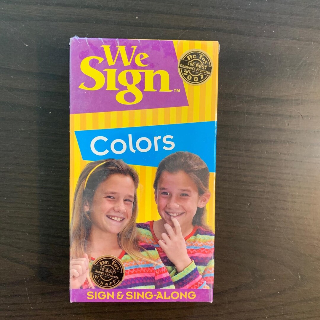 We Sign Color:red We Sign Colors Sign & Sing-along VHS ASL Educational Childrens Video ...