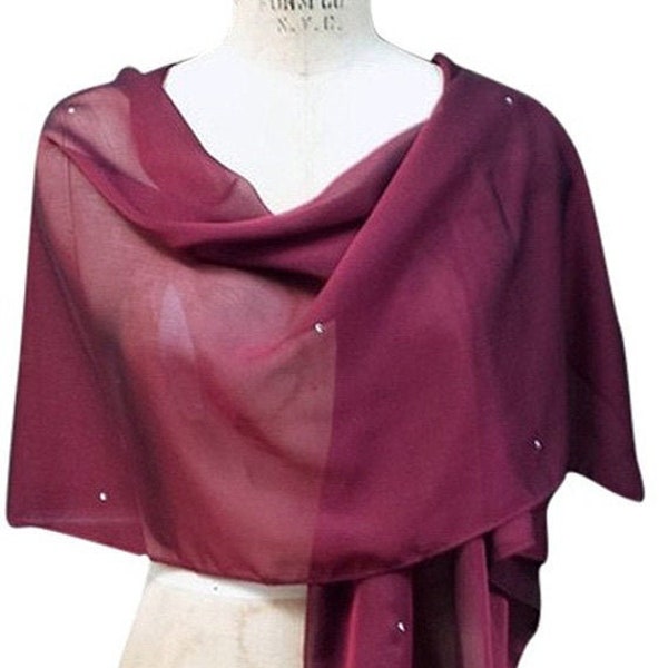 burgundy cashmere shawl