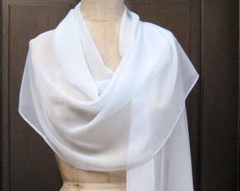 Baby Blue Chiffon Shawl wrap