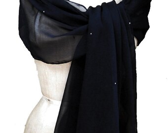 blush pink chiffon shawl