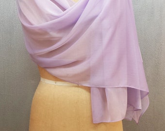 blush pink chiffon shawl