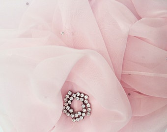 blush chiffon shawl