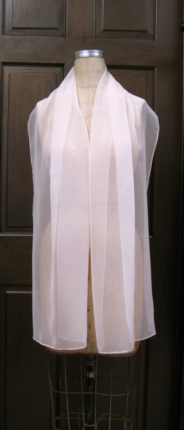 blush chiffon shawl
