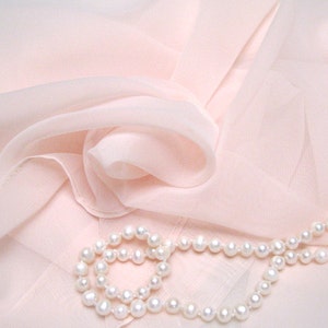 blush chiffon shawl