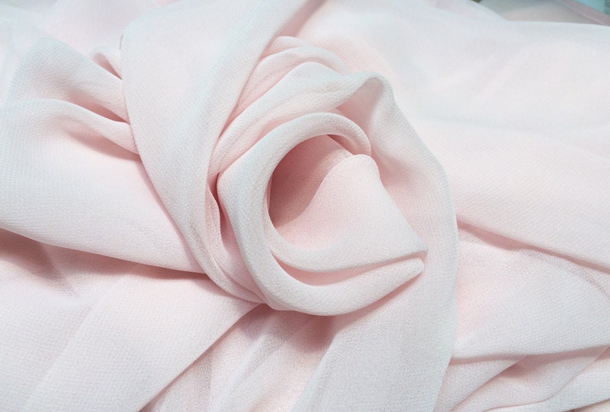 blush pink chiffon shawl