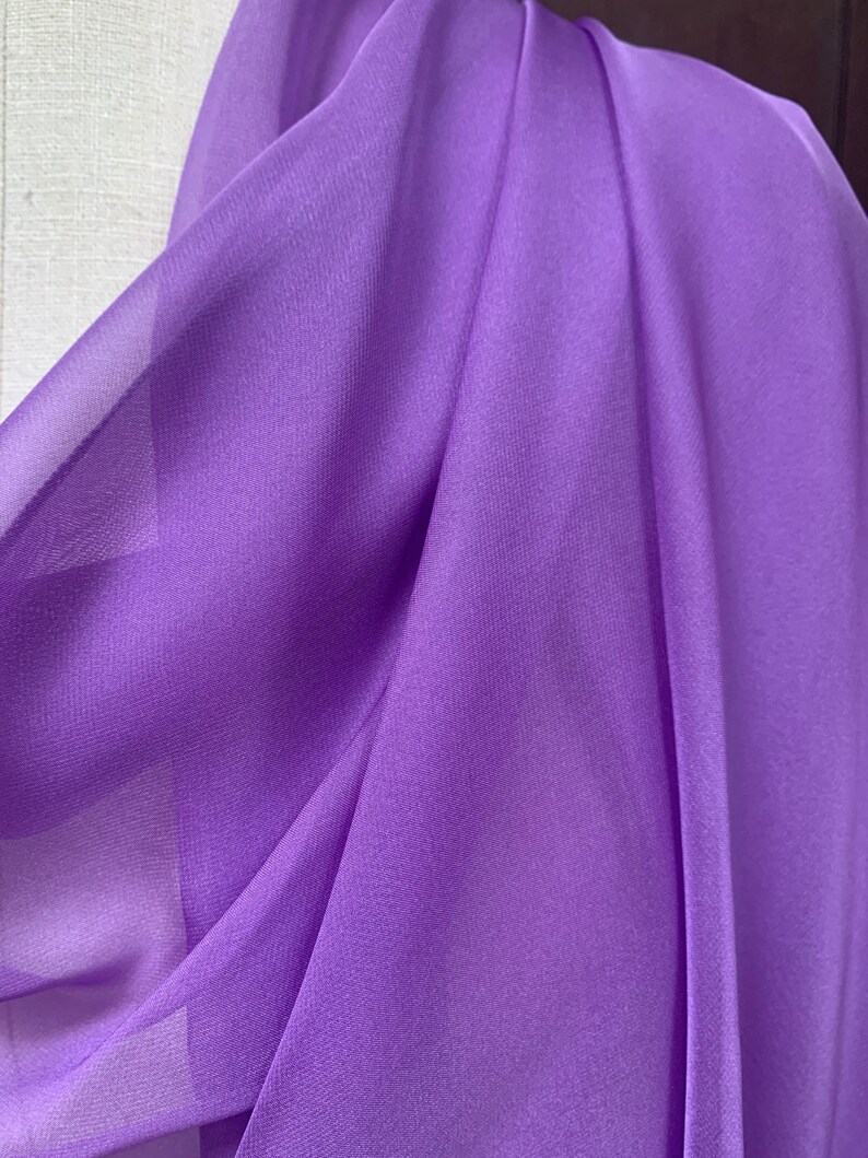 Lilac Chiffon Shawl Wrap Scarf Etsy