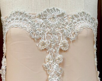 Vintage Beaded French Lace