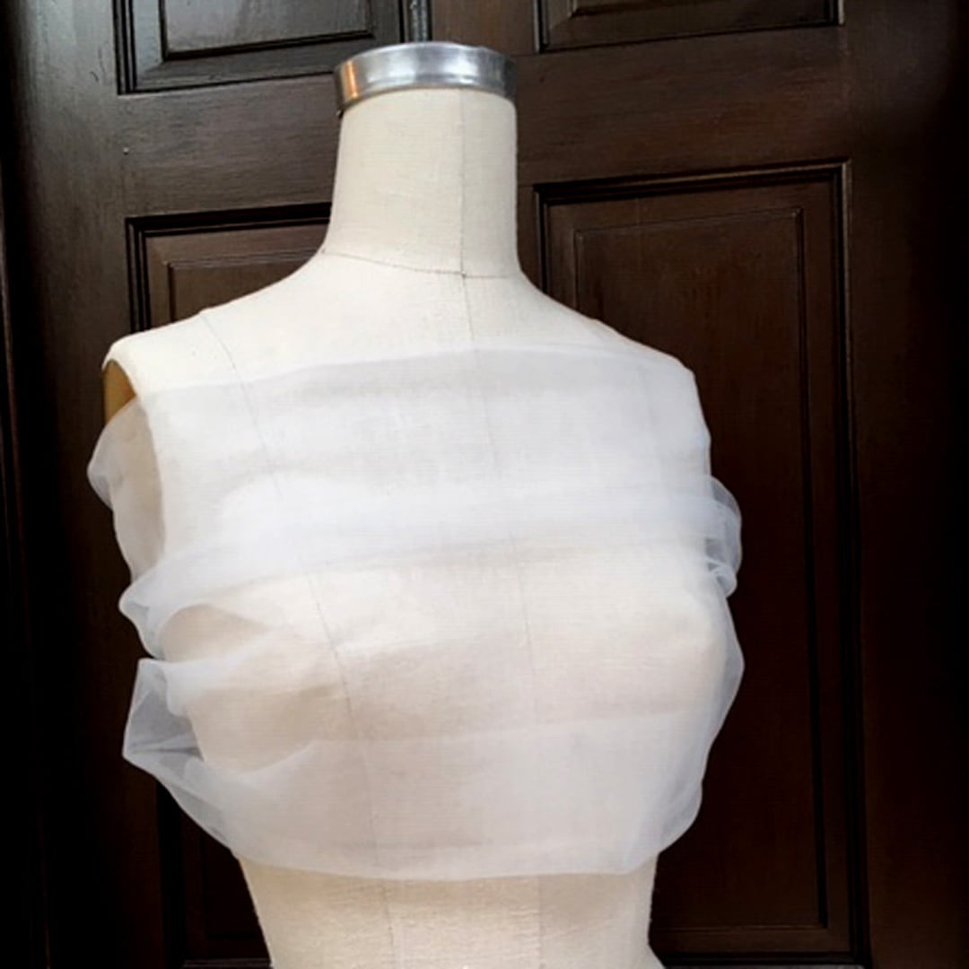 Pale Blue Tulle Shrug, Bolero, Sheer Cover Up Canada