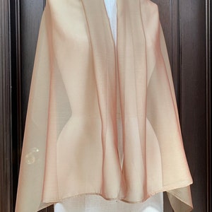 Gold Chiffon Shawl, Shrug with Rhinestones