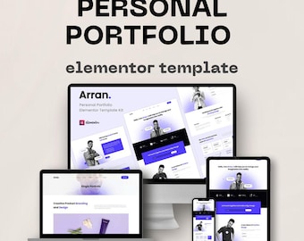 Creative Portfolio Elementor Template Kit Modern Website Design