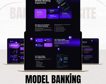 Elementor WordPress Website Template Kit | Responsive Fintech Web Design UI | Model Banking