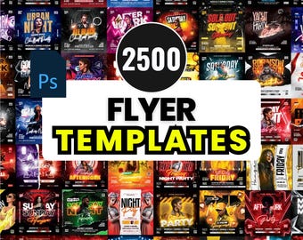 2500+ Editable Flyer Templates | Business, Event, Party, Real Estate, Marketing | PSD Templates PLR MRR