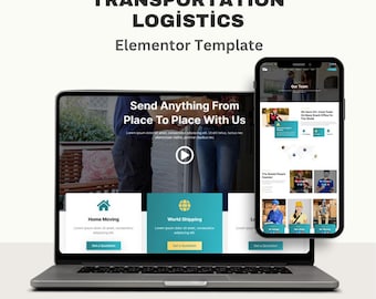 Transportation and Logistics Elementor Website Template Kit | WordPress Template for Freight, Delivery & Shipping Companies