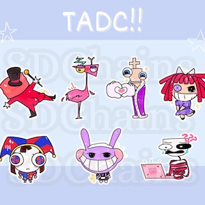 The Amazing Digital Circus [TADC] silly meme sticker pack // ft. Ragatha, Gangle, Zooble, Pomni, Jax, Kinger, and Caine!!