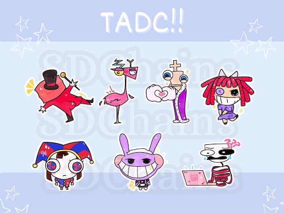 The Amazing Digital Circus [TADC] silly meme sticker pack // ft. Ragatha, Gangle, Zooble, Pomni, Jax, Kinger, and Caine!!