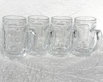 Vintage Mini Beer Mug Shot Glasses (4)