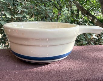 Vintage Onion Soup Bowl, by Friendship Pottery, Roseville, Ohio.