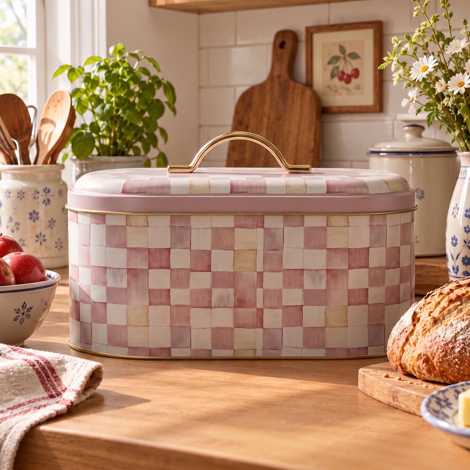Vintage Bread Box Pink - Etsy