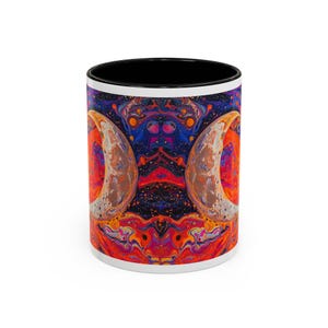 Cosmic Celestial Coffee Mug, Moon Sun Design Mug, Galaxy Mug Gift