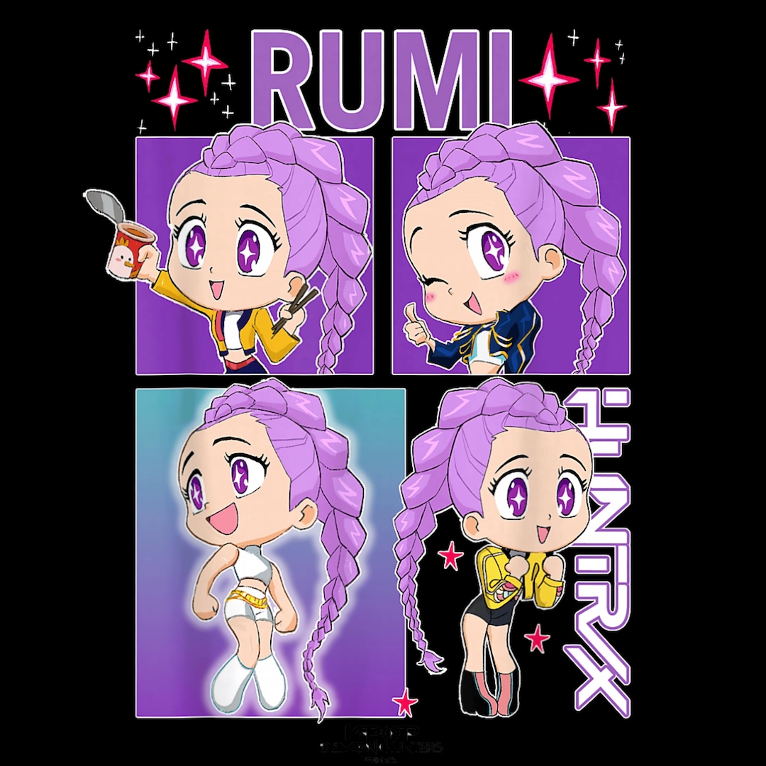 Rumi Huntrix KPop PNG, Fan Art con licenza ufficiale (download digitale ...