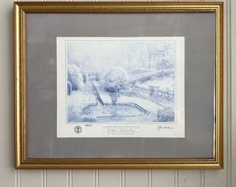 Vintage Thomas Kinkade Limited Edition Framed Collector Sketch Lithograph Print