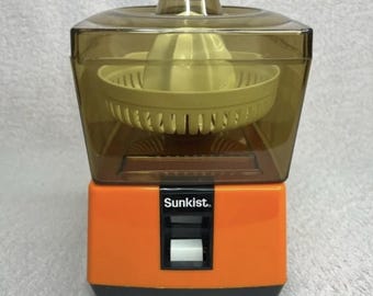 Vintage Sunkist Juice Extractor Juicer Battery Powered VTG Retro 80s Collectible