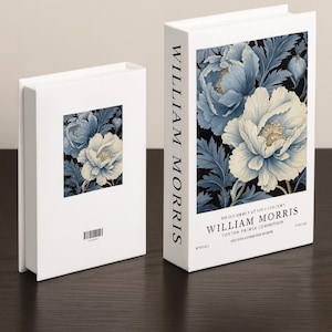 Fake flower Book Safe Storage Box | Secret Hidden Compartment Organizer | Decorative Book Shaped Safe for Home Decor, Gift, Coffee Table