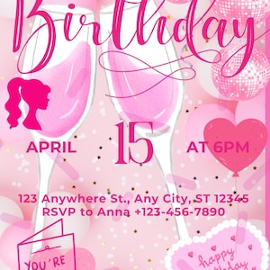 Barbie Party Invite