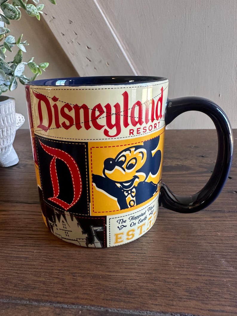 Disneyland Resort Mickey Mouse Coffee Mug | Disney Parks Souvenir | Vintage Style Disney Mug bild 1