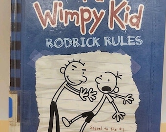 Diary of a Wimpy Kid # 2 - Rodrick Rules by Jeff Kinney (2008, Hardcover)