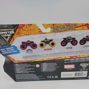 Monster Jam Marvel Venom Versus The Spider-Man Monster Truck 2 Pack Series 4 New 画像 8