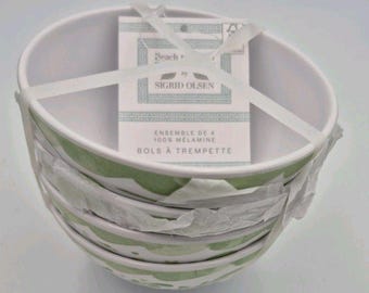 Beach to Bistro Sigrid Olsen Set 100% Melamine Set of 4 DIP BOWLS Serving Boho