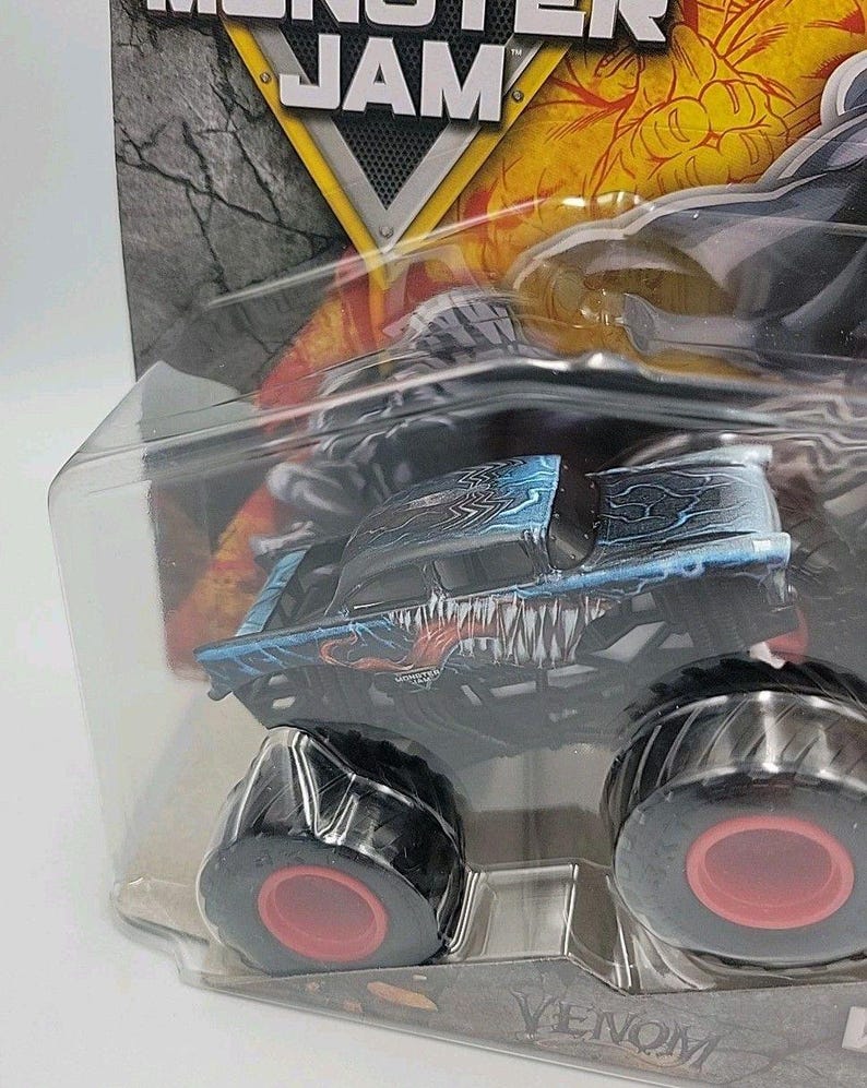 Monster Jam Marvel Venom Versus The Spider-Man Monster Truck 2 Pack Series 4 New 画像 2