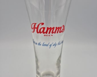 Vaso de cerveza Hamms Land Of The Blue Sky Waters - 7.25 Vintage