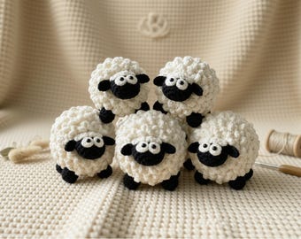 Lamb Crochet Pattern, Amigurumi arm Animal Plush Tutorial (PDF Download)