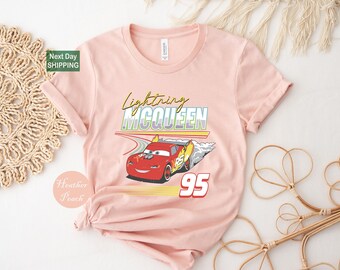 Retro McQueen Cars Shirt Cars Movie T-Shirt Toddler Birthday Shirt Cars Kids Tee Toddler Birthday Cars McQueen Shirts Disney Shirts