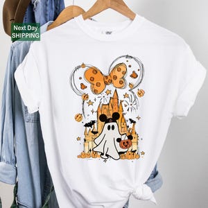 Halloween disney castle shirt, disney ghost castle shirt, disneyland halloween shirt, halloween pumpkin shirt, disney spooky season shirt