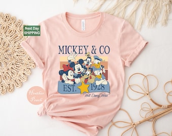 Retro mickey mouse, mickey and friends shirt, disney vacation shirt, disneyland mickey shirt, magic kingdom shirts, classic disney shirts